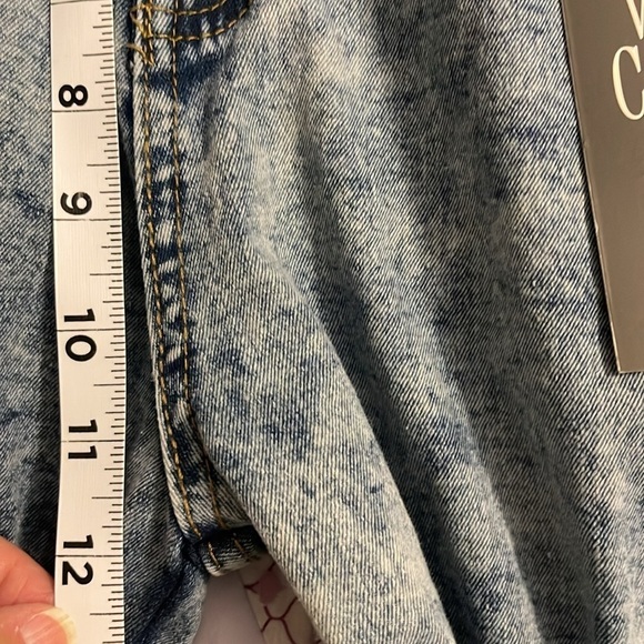 Refuge Baggy OVERSIZED‎ 12” wide leg Cargo women’s L pocket Jeans heavy wash NWT - Picture 13 of 16